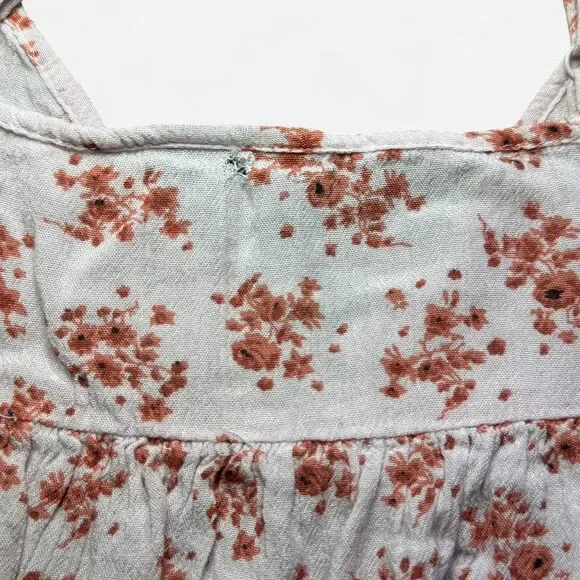 Volcom Pink Floral Spaghetti Strap BabyDoll Mini Dress (Size Medium) - Picture 8 of 8